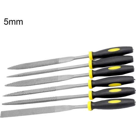 Farfi 6-teiliges multifunktionales Holzraspeln-Set, hochtemperaturhärtend, vielseitig einsetzbar, Werkstattausrüstung, Holzbearbeitungsfeile für Zuhause-5mm