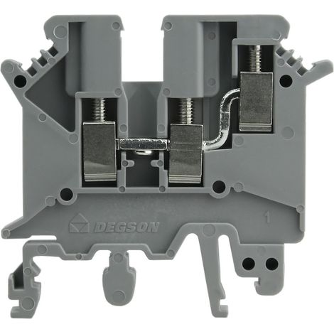 Morsettiera a vite grigia 4 mm² 3 fili 1P UL 3466 (1/4)