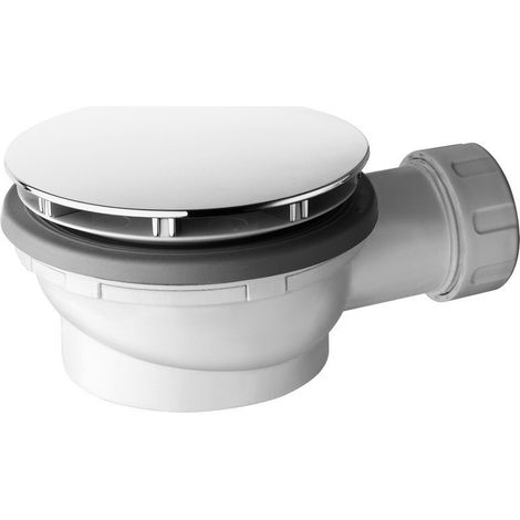 Receveur de douche Low Waste, Ø 90mm, DN40, couvercle blanc