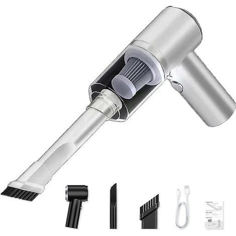 Aspirateur de voiture sans fil à main à forte aspiration, aspirateur de voiture sans fil rechargeable, aspirateur portable (1/3)