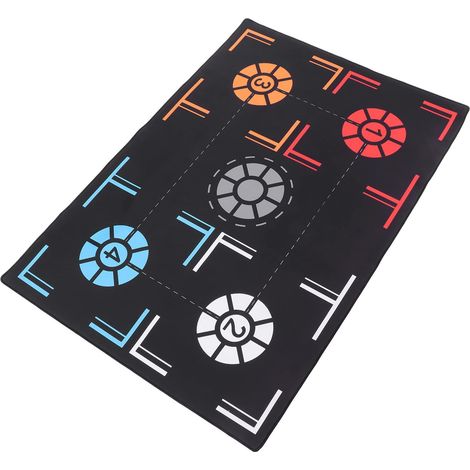 Training Mat Improves Dribble Skills Silent and Non-Slip Rubber for Adults Home Workout Gym School 76x106.7x0.2cm (1/5)