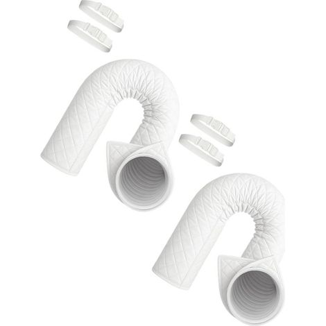 Lot de 2 housses d'isolation pour tuyaux de climatisation en tissu Oxford pour une meilleure rétention de la chaleur et une efficacité énergétique (1/5)