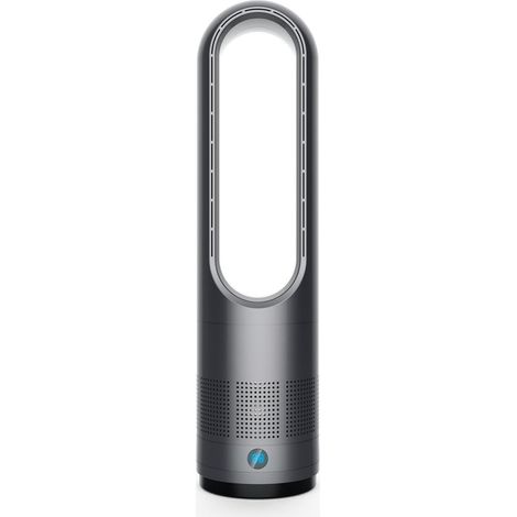 Ventilateur tour sans pales à 8 vitesses – télécommande – minuterie 8 heures – fonctionnement silencieux, gris titane. (1/5)