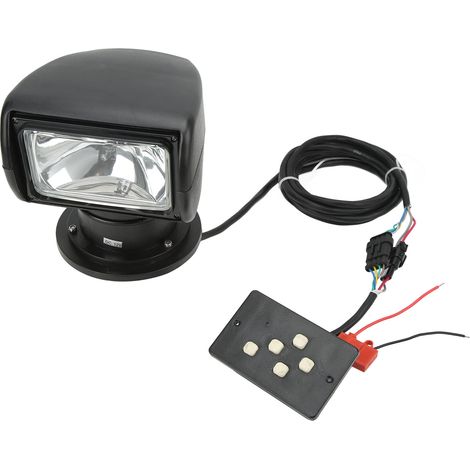 Projecteur LED sans fil 100W 8.3A, rotation 360°, étanche IP67, universel pour bateau, yacht, camion, voiture, 12V DC, phare de recherche extérieur (1/5)