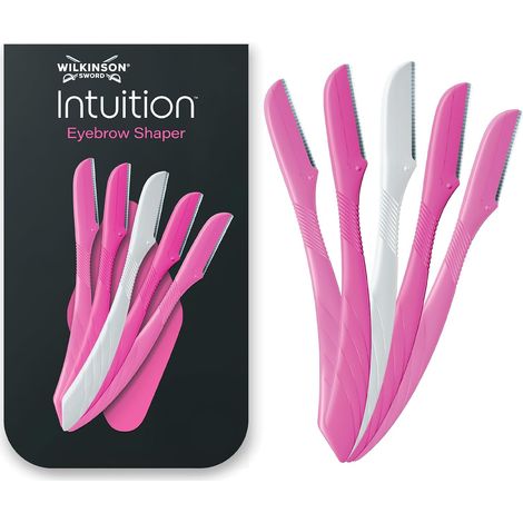 Rasoir à Sourcils - Lot de 5 Lames - Acier Inoxydable - Précision Maximale - Épilation Visage et Sourcils - Format Compact avec Étui (1/5)