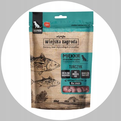 Wiejska Zagroda Friandise pour chien au thon adulte 100 g (1/5)