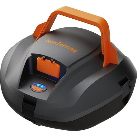 Robot Piscine sans Fil, 120 Min Autonomie, 4500mAh, Charge Rapide 2,5h, Compatible Eau Salée & Douce, Double Moteur, Nettoyeur de Fond pour Piscines jusqu'à 80 m² (1/5)