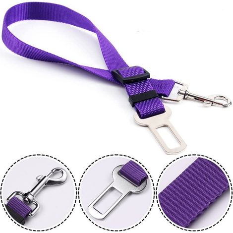 Ceinture De Sécurité Pour Chien - Sangle Rétractable Ajustable Pour Voiture - Convient Aux Chiens De Taille Moyenne - 1 Pièce (1/2)