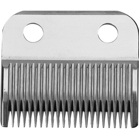 2 lames tondeuse cheveux électrique, tête de coupe métal argenté, remplacement couteau de rasoir professionnel (1/5)