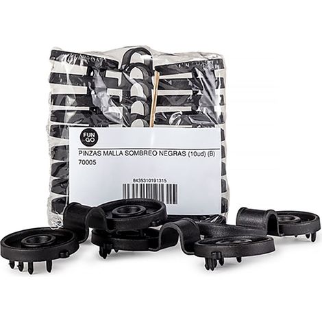 Clips Filet Ombrage Noirs Fixation Robuste Et Discrète - Fun And Go