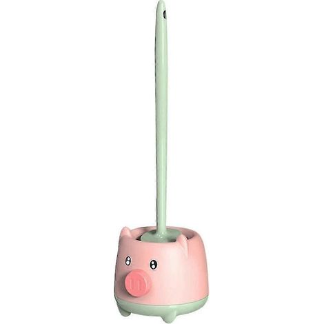 Brosse et support pour cuvette de toilettes, ensemble de nettoyage compact pour cuvette de toilettes, idéal pour un nettoyage en profondeur de la salle de bain. (1/5)