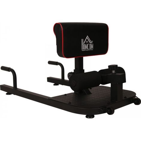 Banc à squat & appareil à abdominaux Arnold en acier noir (1/5)
