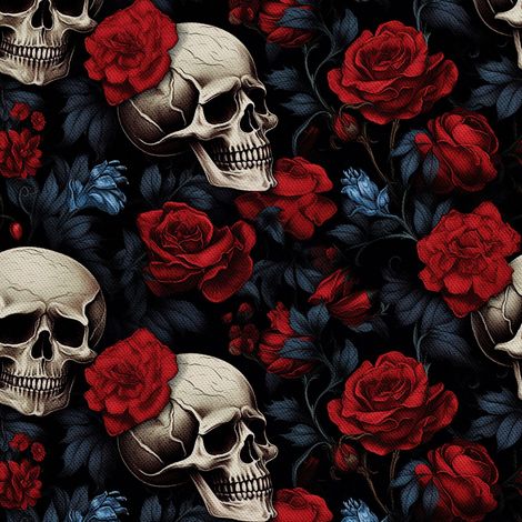 Tela decorativa para exteriores Oxford - Motivo de calavera I DX4834 (1/5)