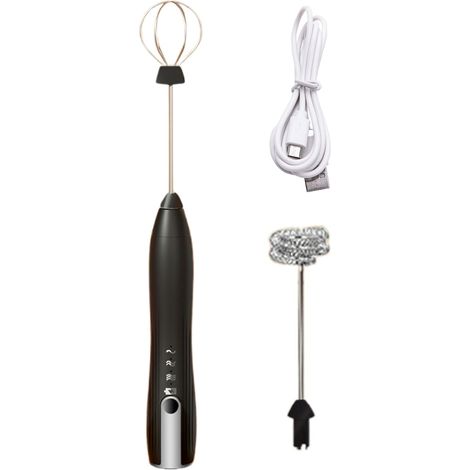 Mousseur à lait électrique portable - Fouet mélangeur en mousse - Puissant mousseur à lait pour latte, cappuccino, frappe, battement des œufs, outil de cuisine compact pour la maison et les voyages (1/5)