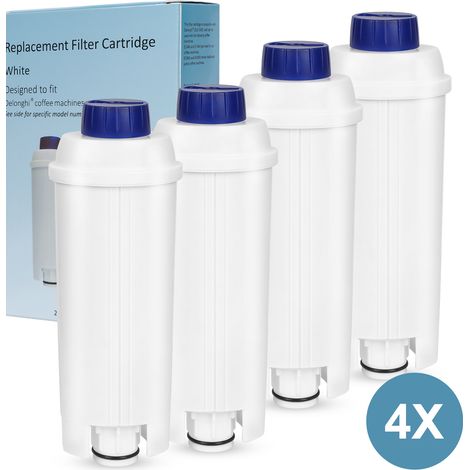Wasserfilter für Delonghi Kaffeeautomaten-Wasserfilter kompatibel für DLSC002 ECAM ETAM 60 Liter Wasser mit Aktivkohle 4 Stücke