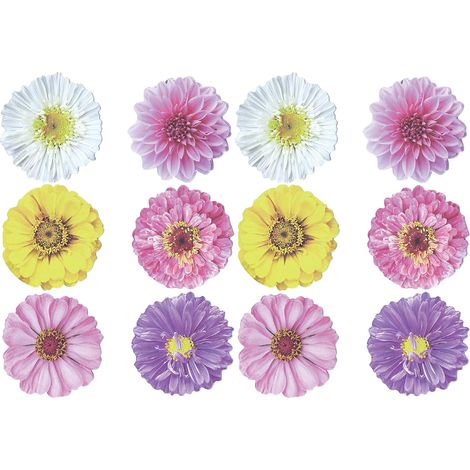 Lot de 12 blocs-notes adhésifs à motifs floraux