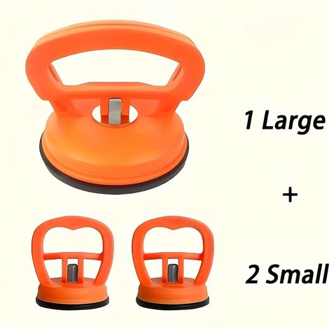 Kit de débosselage de carrosserie 3 pièces (1 grande, 2 petites) – Ventouses à force d'aspiration jusqu'à 70 kg – Matériau ABS durable