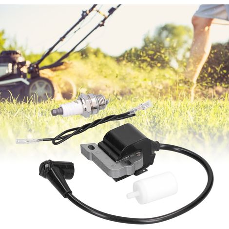 Convient aux tondeuses à gazon Husqvarna 240R 245R 245RX 250R, y compris la bobine haute tension, la bougie d'allumage et l'ensemble filtre. (1/5)