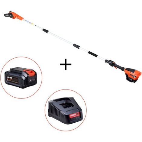 Perche élagueuse à batterie 40V – Longueur 270 cm – Autonomie jusqu'à 95 min – Système de coupe Echo pour branches fines et épaisses