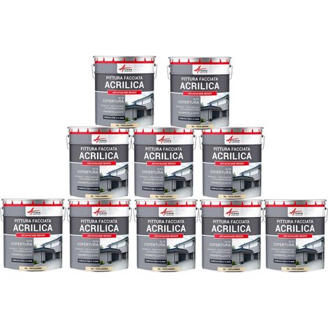 Pittura acrilica per esterni: per facciate esterne e stucco - ARCAFAÇADE RENOV - 10 x 10 L Tono Sabbia - RAL 085 90 20 - ARCANE INDUSTRIES