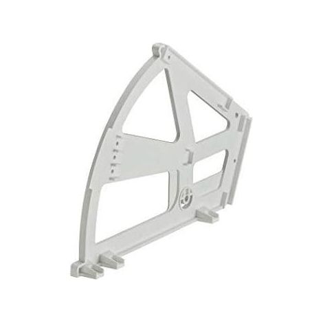 Neigbarer Schuhschrankbeschlag, 2-Fächer-Schuhregal, weißes Kunststoff-Drehgelenk, Möbelscharnier – Schubladen- und Türschließmechanismus – 1 Stück (1/4)