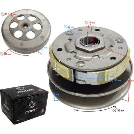Embrayage automatique pour scooter 2T 50cc JOG50 (1/4)