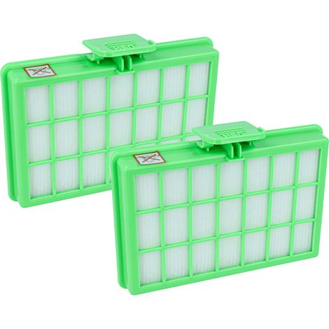 vhbw Set de 2x filtros compatible con Rowenta Power Space RO2366EA aspiradora - Filtro HEPA antialérgico