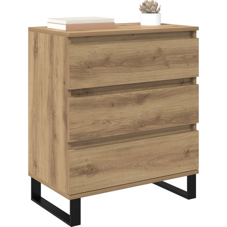Maison Exclusive - Buffet Chêne artisanal 60 x 35 x 70 cm Bois d'ingénierie (1/4)