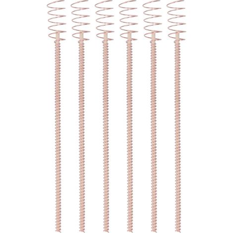 Piquets pour Plantes D'électroculture, Lot de 6 Antennes de Bobine de Cuivre de Jardinage D'électroculture de 30,5 Cm, Piquets D'électroculture pour la Culture de Plantes de Jardin (1/5)