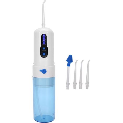 Hydropulseur buccal électrique portable rechargeable par USB pour le nettoyage des dents à domicile (1/5)