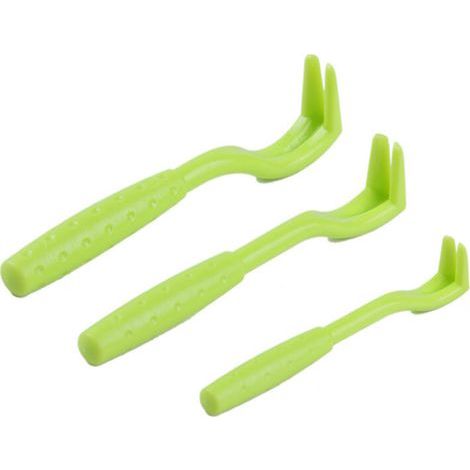 Outil de nettoyage d'extracteur de poux de chien d'outil de nettoyage d'extracteur de poux de chien d'enlèvement de parasite d'animal familier d'acier inoxydable de tique (3 pièces) (1/4)