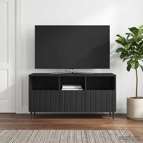 TV-Schränk Schwarz 102 x 34,5 x 50 cm Holzwerkstoff (1/5)