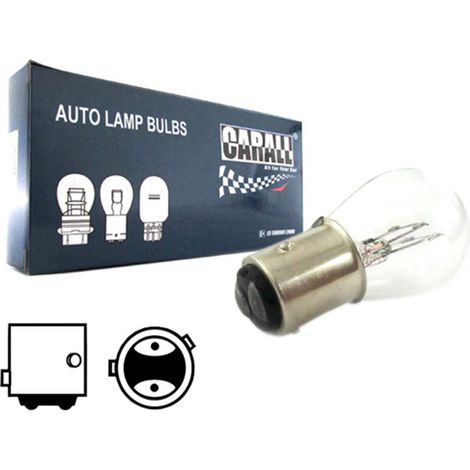 Set 10 lampade alogene S25 P21/4W 24V BAZ15D asimmetriche per veicoli industriali (1/3)