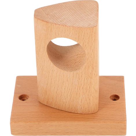 Supports de fixation pour tringle à rideau de douche SECFOU, en bois, avec une capacité de charge élevée pour une utilisation dans la salle de bain domestique. (1/5)