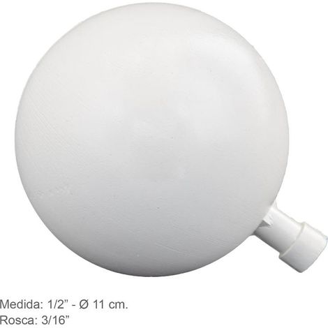 Boya Plastico 1/2" x11 Ø cm. Rosca 3/16"