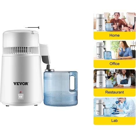Distillateur d'eau, capacité de 4L, purification efficace, 4 L (1/2)