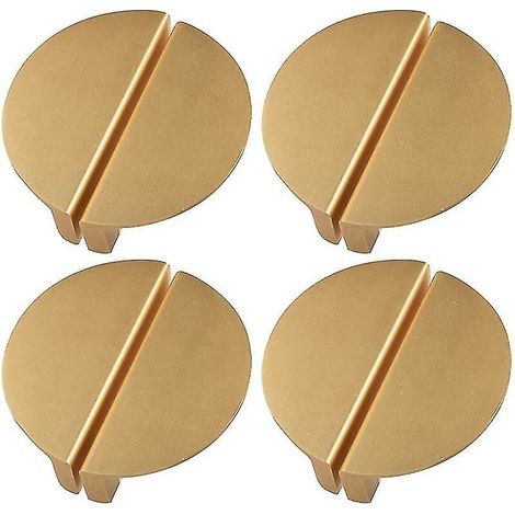 Tirage De Tiroir - En Alliage D'aluminium - Forme Demi-Lune - 80 mm - Entraxe 64 mm - Pour Meubles De Cuisine Et Salle De Bain - Lot De 8 (1/5)