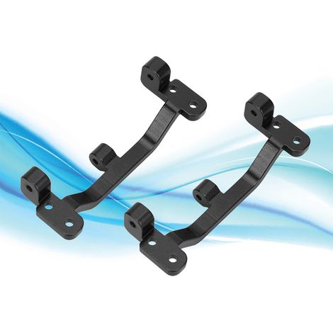 Support avant/arrière aluminium pour MN D90, MN-99, MN-91, FJ-45 - Pièce de rechange et upgrade (Noir)