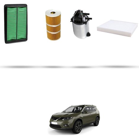Kit tagliando 4 filtri compatibile con Nissan X-Trail (T32) 1.6 dCi 96kw Dal 2014 (1/5)