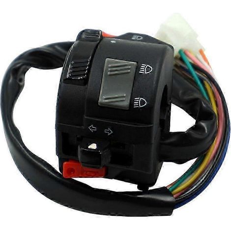 Ensemble de commande de klaxon et de clignotant gauche pour guidon de moto Yamaha Rxknew 125 (1/5)