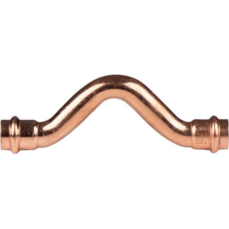 Kupfer Pressfitting Überbogen 18 mm V+M-Kontur DVGW