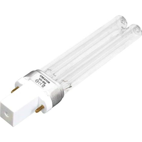 Speed Ampoule UV Ampoule de Lumière UV Lampe de Stérilisateur UV Lampe de Rechange UVC pour Aquarium 9W G23