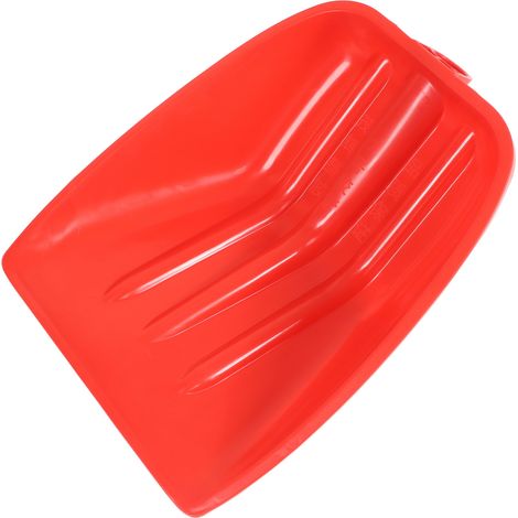 Rote Schneeschaufel aus verstärktem PP, langlebig und robust, sicheres Gartengerät für Kinder, 39 x 30 cm (15,4 x 11,8 Zoll) (1/5)