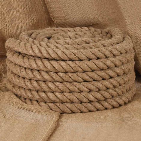 Corde de jute, longueur 10 m, épaisseur 40 mm