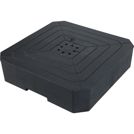 Axi Pied De Parasol En Plastique Remplissable, Noir  Socle, Base Pour Jardin / Terrasse  Convient Aux Parasols Suspendus Jusqu'À 3 X 3 M  Avec 2 Roues  À Remplir D'Eau