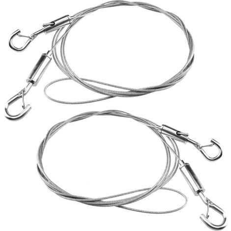 2 Pack 304 Stainless Steel Adjustable Hanging Cable for Hanging Picture Frames Plant Wall Decor (1/5)