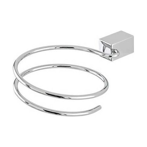 PORTA ASCIUGACAPELLI CROMO SERIE UNICA Misura: Cromo 7x16,5xh16,5 cm