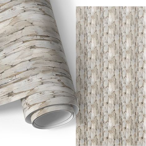 Möbelfolie - Klebefolie für Möbel - Selbstklebefolie - Dekorfolie - Küchenfronten bekleben - Holzstruktur 75x150 cm