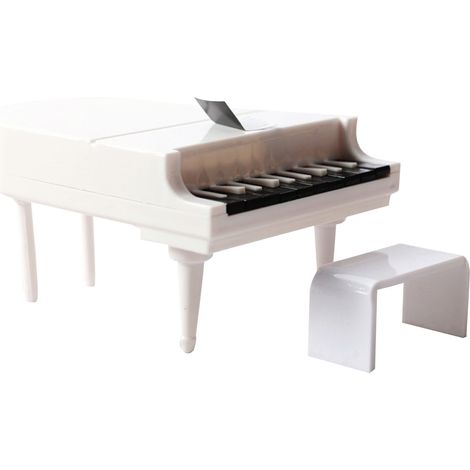 Mini Piano - Dollhouse Accessory - 1:12 Scale - Wooden Body - Decorative Model - For Toy Houses - 1 Piece (1/4)