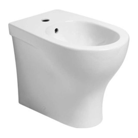 Wandbündiges Bidet  Einlochmontage  glänzend weiß aus Keramik  34 5 x 53 cm - Azzurra Ceramica Pratica